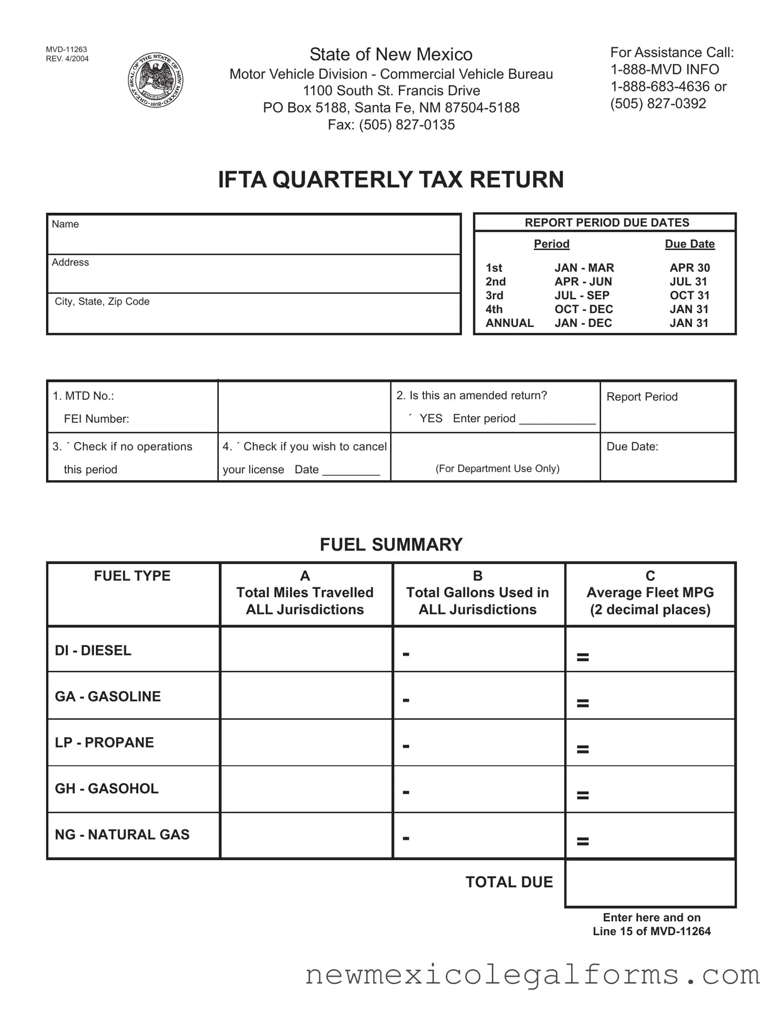 Fill a Valid Mvd 11263 Form